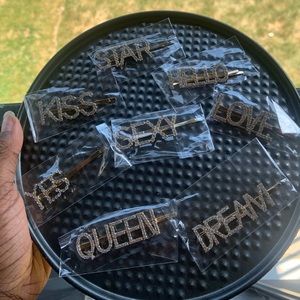 Rhinestone hair clips